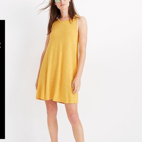 Madewell Dresses & Skirts - Madewell Yellow Highpoint Tank Top Swing Flowy Dress